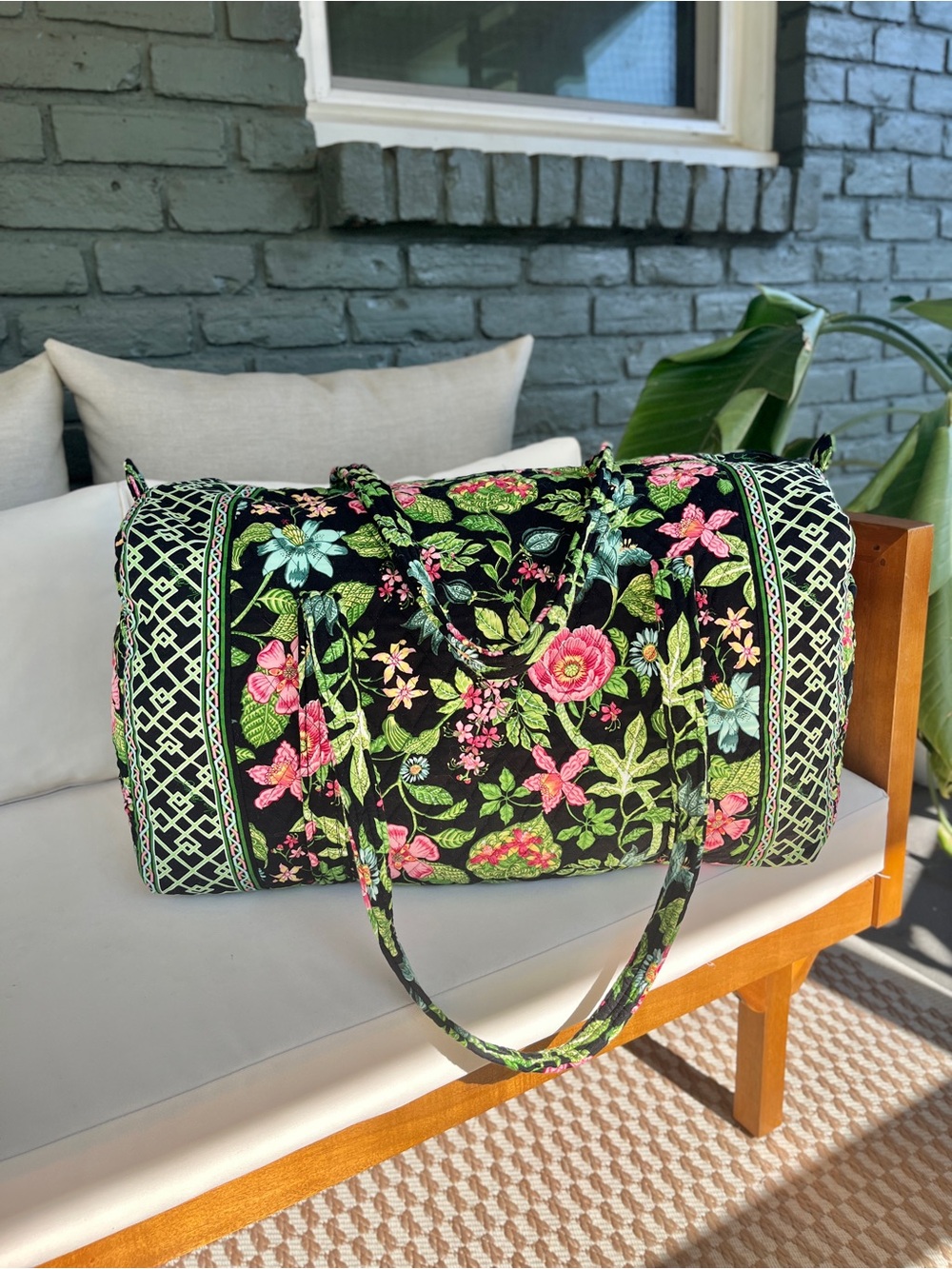 Vera Bradley Botanical Large Duffel Bag